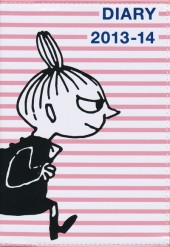 MOOMIN DIARY 2013-14 cover design by NIMES　pink border×LITTLE MY