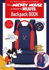 Disney MICKEY MOUSE produced by MILKFED. Backpack BOOK