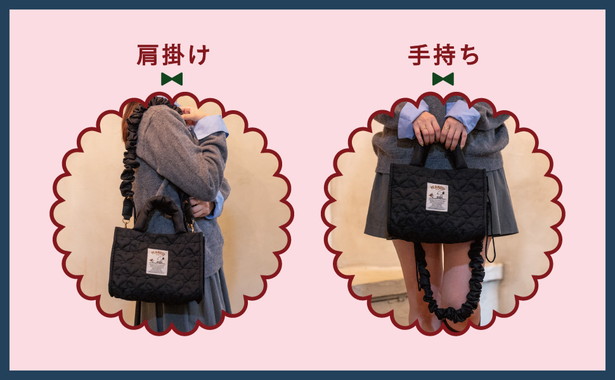 SNOOPY 2WAY QUILTING BAG スヌーピーがいっぱい！ 軽量キルティングバッグ BOOK