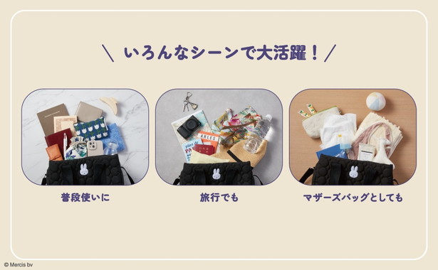 miffy 誰でも整理上手になれる3層ショルダーバッグ BOOK