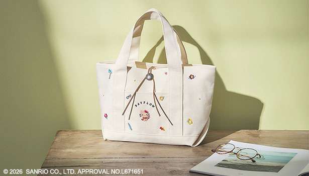 BAYFLOW × HELLO KITTY 刺繍ロゴトートバッグ BOOK