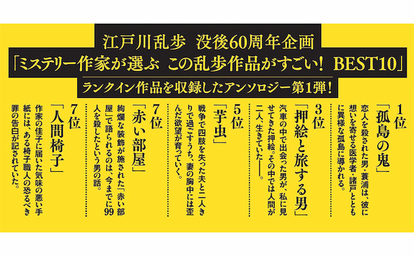 『このミス』が選ぶ この乱歩がすごい! 偏愛の美学編