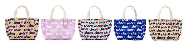 雑誌『sweet』でも大人気のブランドが復刻！ Cher ミニトートバッグキーホルダー　全5種