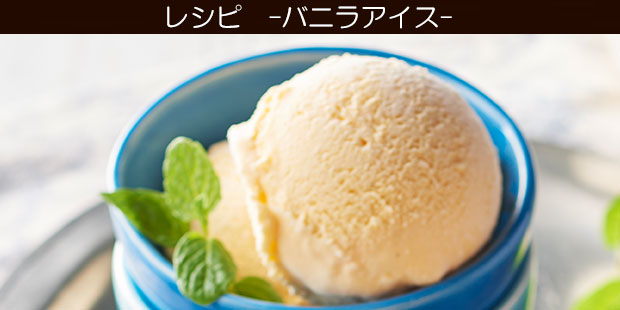 Toffy アイスクリームメーカー レシピ バニラアイス