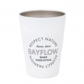 BAYFLOW CUP COFFEE TUMBLER BOOK MATTE WHITE