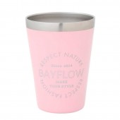 BAYFLOW CUP COFFEE TUMBLER BOOK SEASHELL PINK
