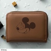 Disney MICKEY MOUSE カードケースBOOK BROWN