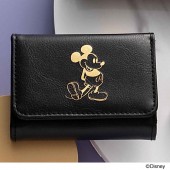 Disney MICKEY MOUSE 三つ折り財布BOOK BLACK