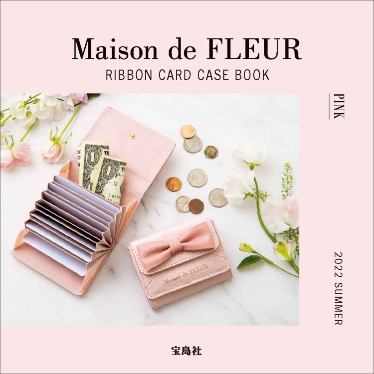 Maison de FLEUR RIBBON CARD CASE BOOK PINK