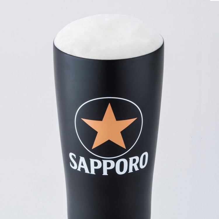 サッポロ生ビール黒ラベル 真空・断熱タンブラーBOOK BLACK