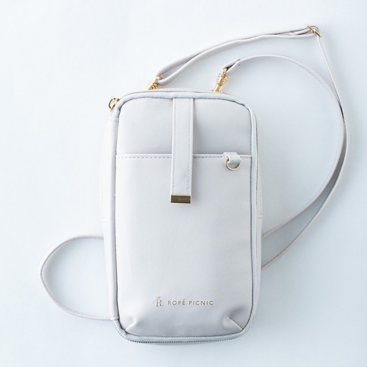 ROPÉ PICNIC 推し活がはかどる！ スマホショルダーバッグBOOK LIGHT GRAY