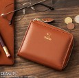 SNOOPY SMOOTH COMPACT WALLET BOOK BROWN 宝島社の