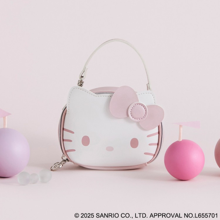 HELLO KITTY × BRILMY リップが縦に収納できる ズボラに優しいミニコスメポーチ BOOK PALE PINK ver.  SPECIAL PACKAGE