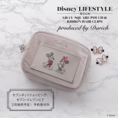 Disney LIFESTYLE BOOK グレーポーチ＆前髪クリップ by Darich