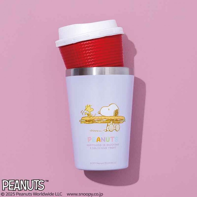 SNOOPY CUP COFFEE TUMBLER BOOK A DELICIOUS TREAT