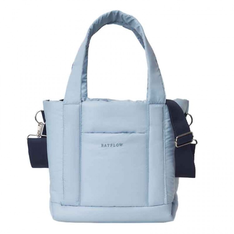 BAYFLOW 収納5ポケット キルティングバッグBOOK BLUE