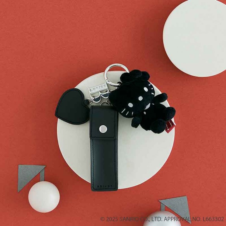 HELLO KITTY × BRILMY いつでもササッとお直しできる ズボラに優しいミラー付きリップチャーム BOOK BLACK ver. SPECIAL PACKAGE