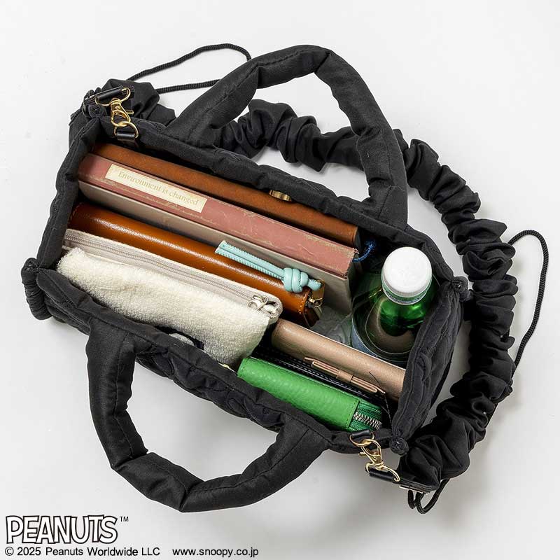 【非売品】シン・次元の来訪者【限定パック】黄色2枚 SNOOPY 2WAY QUILTING BAG スヌーピーがいっぱい！ 軽量