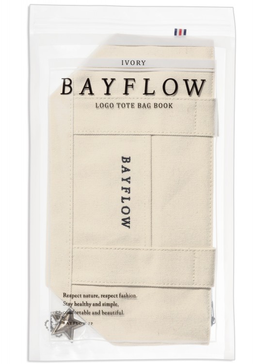 BAYFLOW LOGO TOTE BAG BOOK IVORY