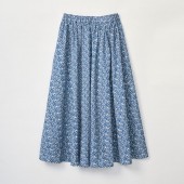 【SALE】リンネル×kippis コラボシリーズ  textile design every day 　ロングスカート