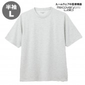 【一般医療機器】Recoverypro Lab. 疲労回復ルームウェア 半袖クルーネック／Lサイズ／GRAY
