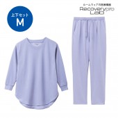 上・長袖＋下・Mサイズセット／パープル 大人のおしゃれ手帖監修 上品だからおしゃれ着にも！ 体型カバーが叶う疲労回復ウェア Recoverypro Lab. プレミアム [一般医療機器]