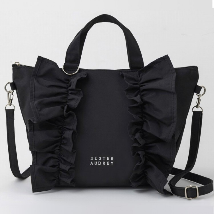 ＜SALE＞SISTER AUDREY 仕切りポケット付き! かわいくて便利なフリル2WAYバッグBOOK