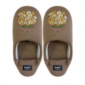 kippis スリッパ　Kukkakimppu　ブラウン