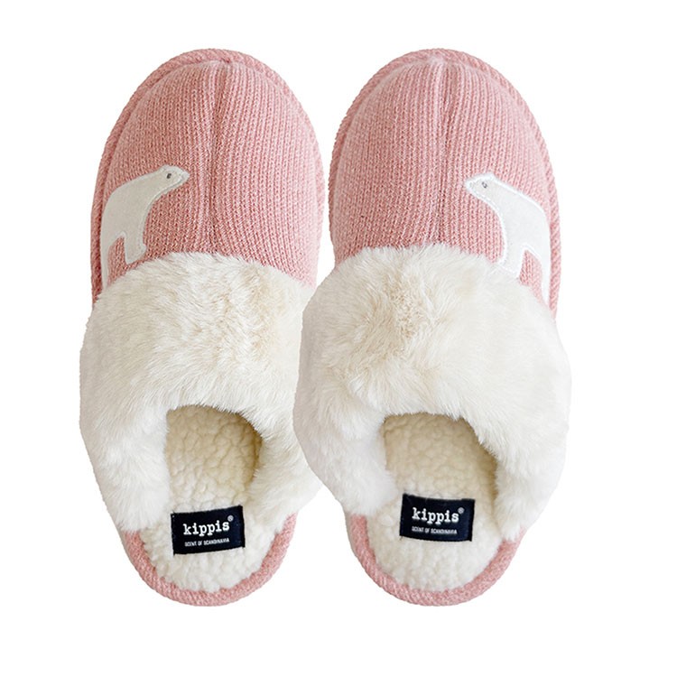 kippis しろくまニットブーツ　ピンク
