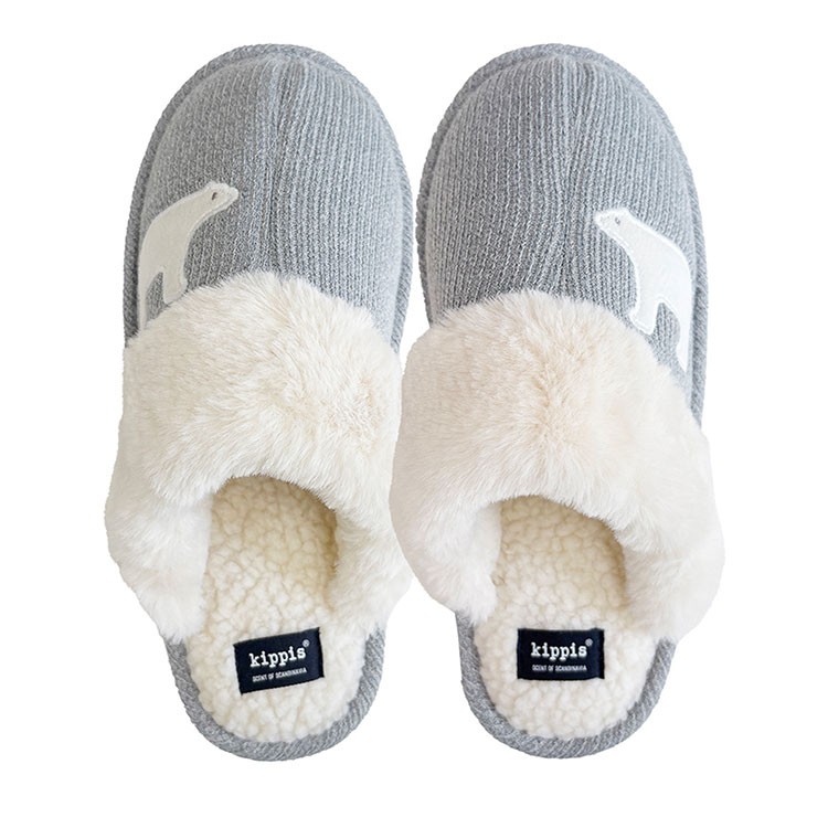 kippis しろくまニットブーツL　グレー