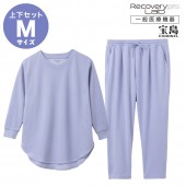[一般医療機器] Recoverypro Lab.疲労回復ウェア 大人のおしゃれ手帖監修【上下セット（長袖チュニック・ロングパンツ）／Mサイズ】パープル