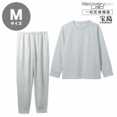 【一般医療機器】Recoverypro Lab.  疲労回復ウェア 上下セット（長袖・ロングパンツ）ユニセックス Mサイズ GRAY