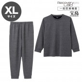 [一般医療機器] Recoverypro Lab.(R) 疲労回復ウェア【上下セット（長袖・ロングパンツ）／XLサイズ】ダークグレー