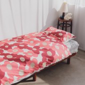 【SALE】kippis 掛布団カバー　ダブル　フラワーレッド