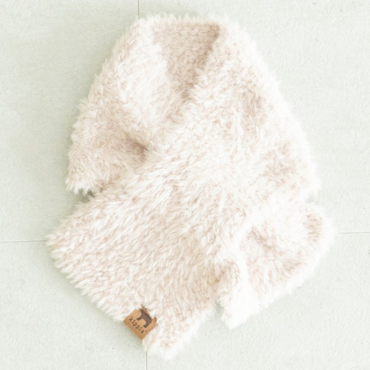 【SALE】kippis ファーヤーンマフラー　オフホワイト