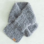 【SALE】kippis ファーヤーンマフラー　グレー