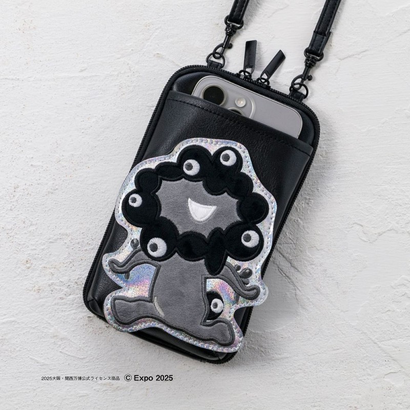 【SALE】大阪・関西万博公式キャラクター ミャクミャク スマホポシェットBOOK モノクロver.