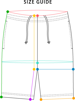 ショートパンツ サイズガイド