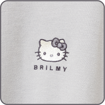 HELLO KITTY × BRILMY トップスの刺繍