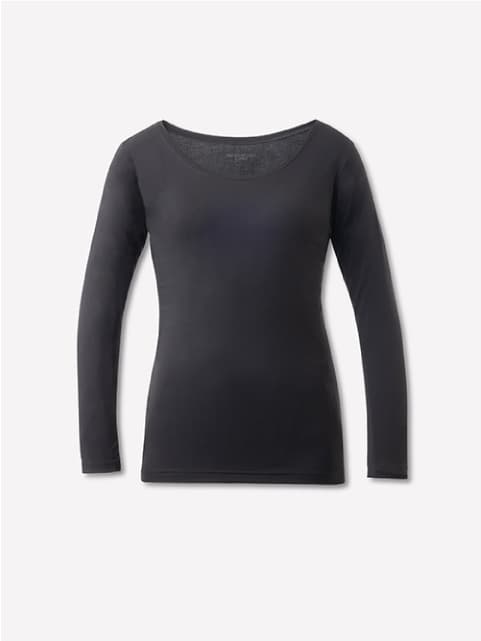 Recoverypro Lab. 疲労回復インナー WOMEN 長袖Uネック ブラック