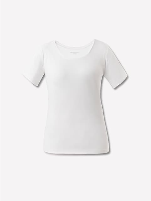 Recoverypro Lab. 疲労回復インナー WOMEN 半袖Uネック ホワイト