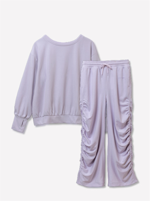 Recoverypro Lab. 疲労回復ウェア BRILMY 上下セット（長袖プルオーバー・ロングパンツ） ラベンダー