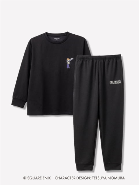 Recoverypro Lab. 疲労回復ウェア Recoverypro Lab. 疲労回復ウェア FINAL FANTASY VII REMAKE INTERGRADE 上下セット（長袖シャツ・ロングパンツ） ブラック