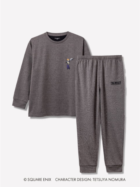 Recoverypro Lab. 疲労回復ウェア Recoverypro Lab. 疲労回復ウェア FINAL FANTASY VII REMAKE INTERGRADE 上下セット（長袖シャツ・ロングパンツ） ダークグレー