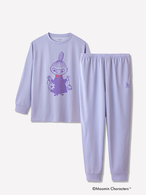Recoverypro Lab. 疲労回復ウェア MOOMIN リトルミイ 上下セット（長袖シャツ・ロングパンツ）パープル