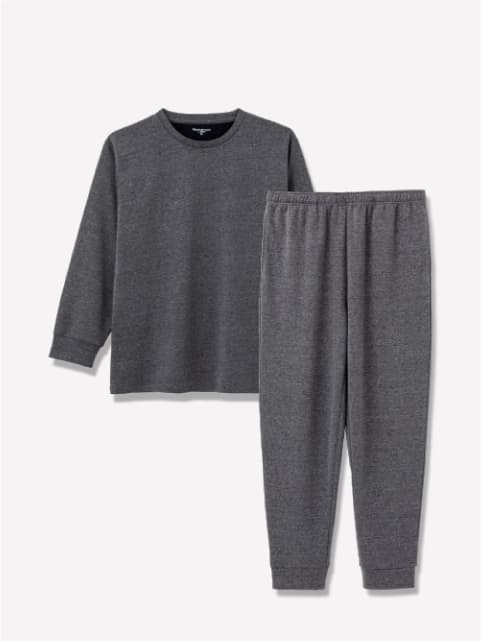 Recoverypro Lab. 疲労回復ウェア ベーシック 上下セット（長袖シャツ・ロングパンツ）ダークグレー