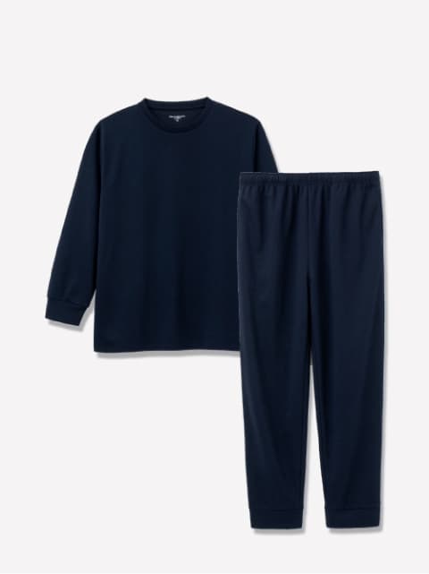 Recoverypro Lab. 疲労回復ウェア ベーシック 上下セット（長袖シャツ・ロングパンツ）ネイビー