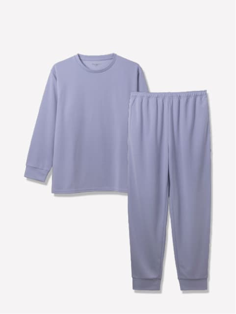 Recoverypro Lab. 疲労回復ウェア ベーシック 上下セット（長袖シャツ・ロングパンツ）パープル