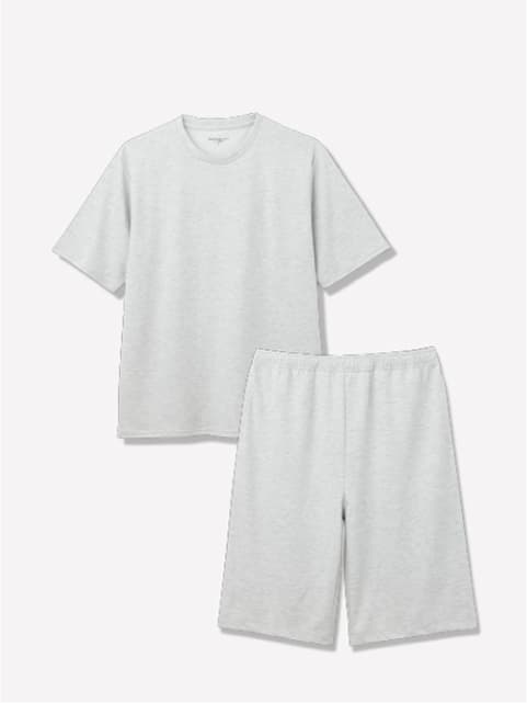 Recoverypro Lab. 疲労回復ウェア ベーシック 上下セット（半袖シャツ・ショートパンツ）グレー